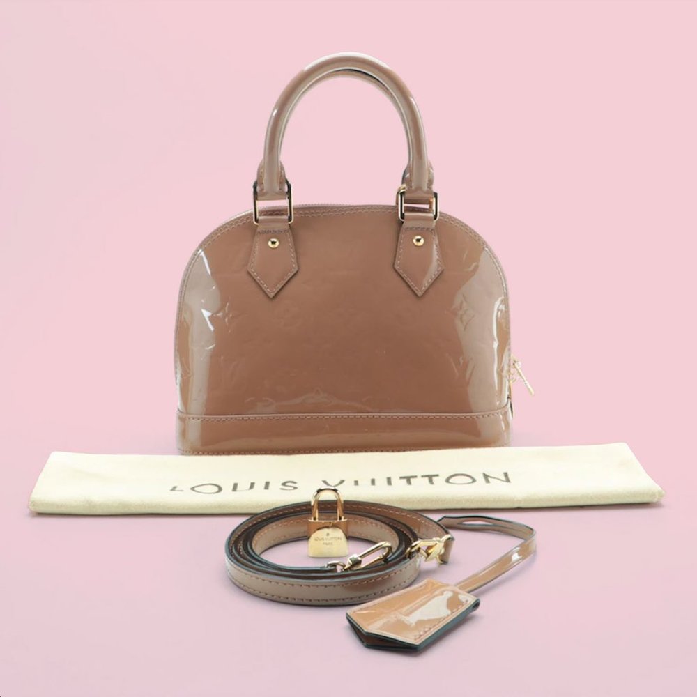 LIKE NEW - Louis Vuitton Monogram Vernis Alma BB - Picture 3 of 13